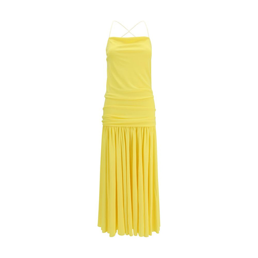 Jacquemus 83% Viscose dress in yellow