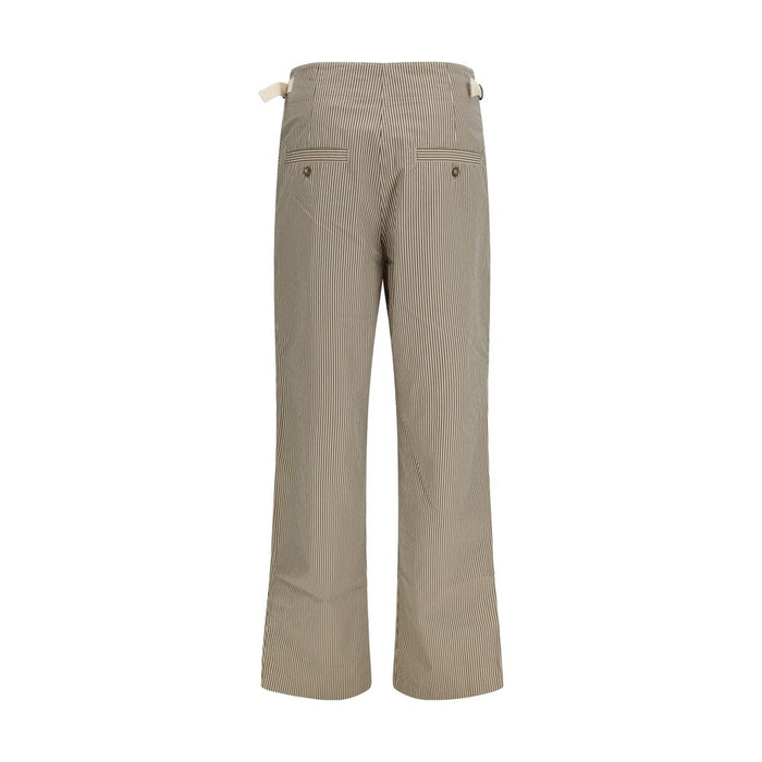 Marant Etoile 100% Cotton trousers in beige — view 2