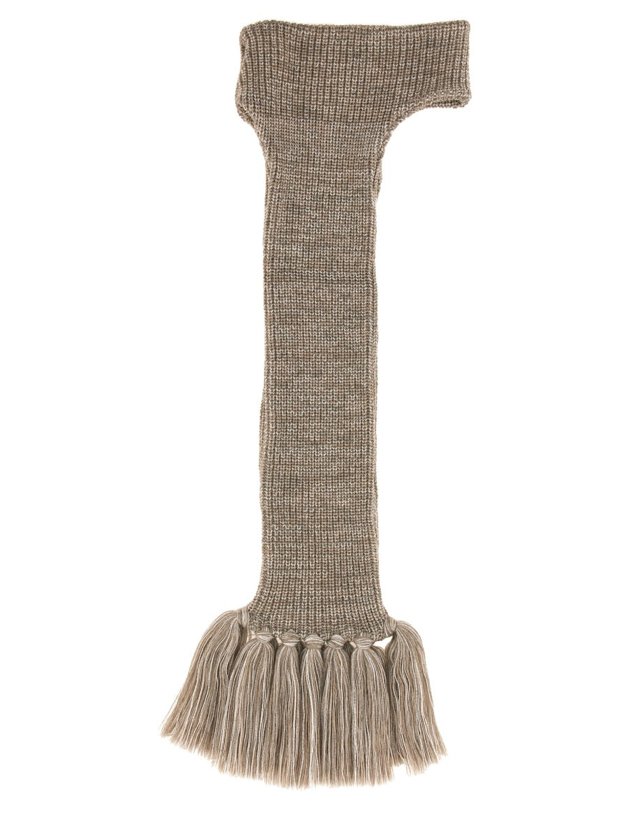 Knitted Ear Band Grey Wool Hat