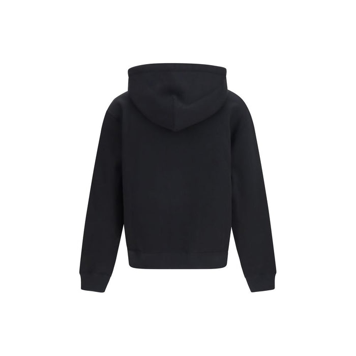 Jil Sander 100% Cotton hoodie in black — view 2