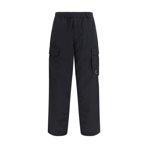 C.P. Company 100% Polyamide cargo pants in black