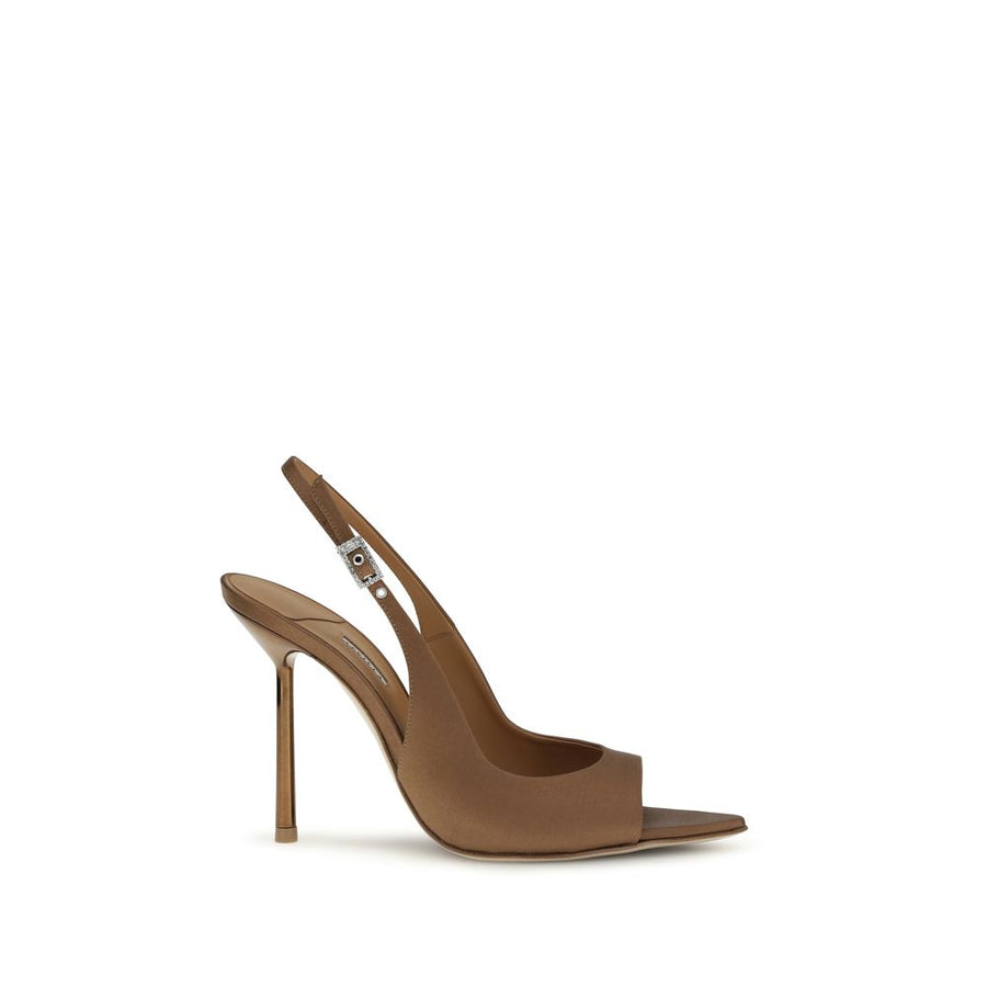 Le Silla 100% Silk heel in brown