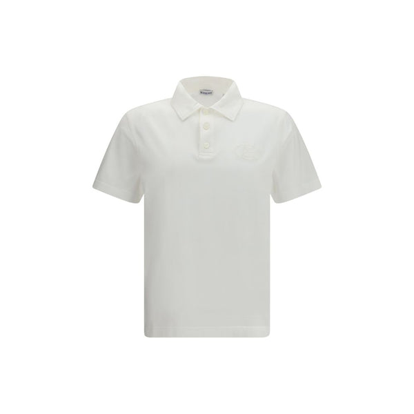 Burberry 100% Cotton polo shirt in white