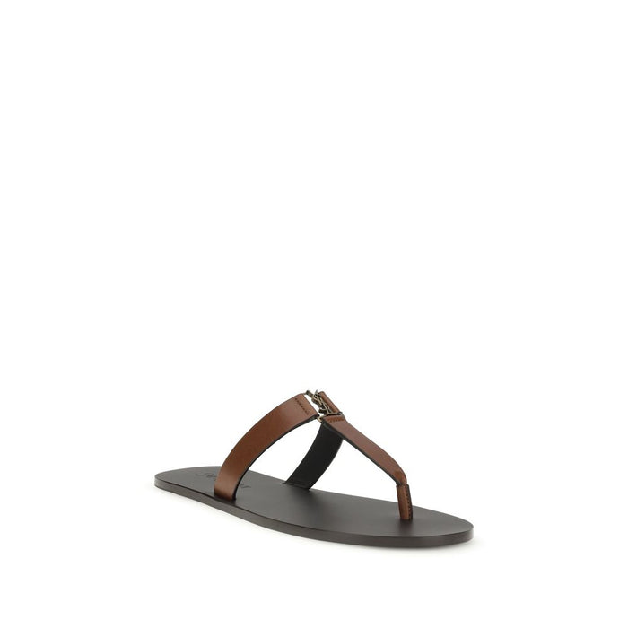 Saint Laurent 100% Calf Leather Bos Taurus sandals in brown — view 2