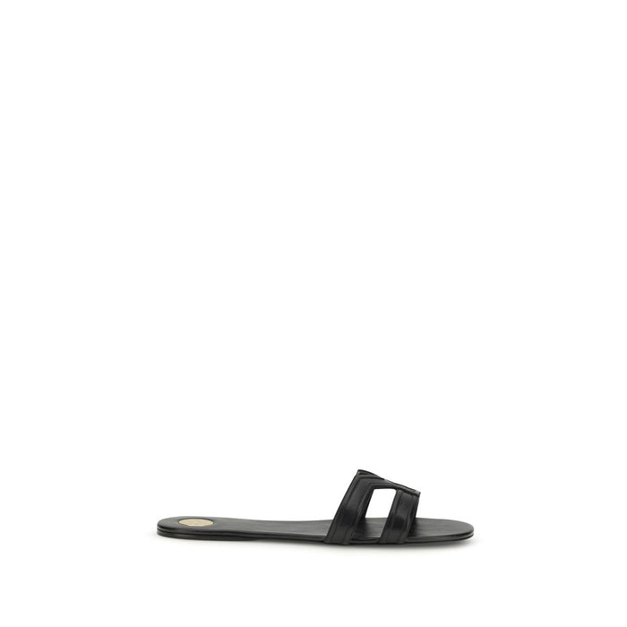 Saint Laurent 100% Calf Leather Bos Taurus sandals in black