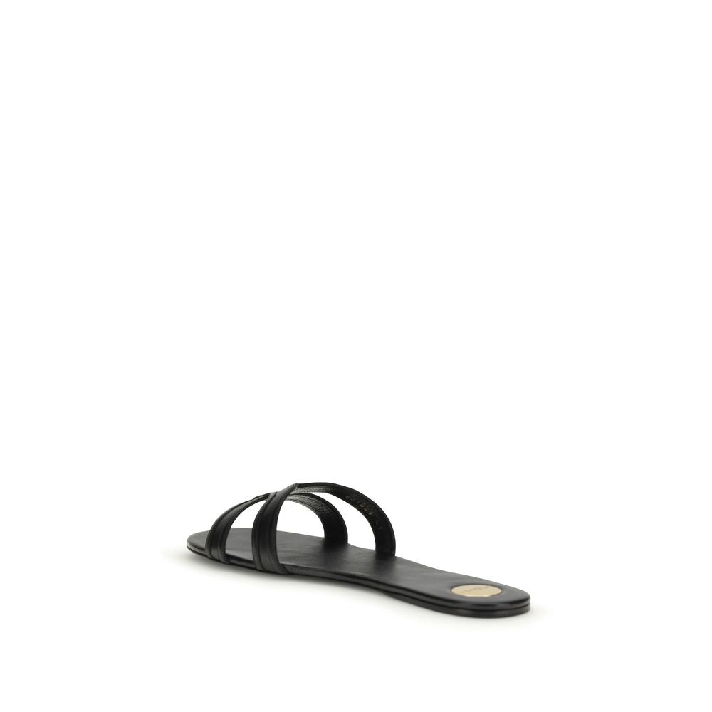 Saint Laurent 100% Calf Leather Bos Taurus sandals in black — view 3