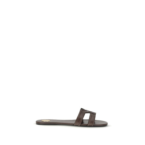 Saint Laurent 100% Calf Leather Bos Taurus sandals in brown