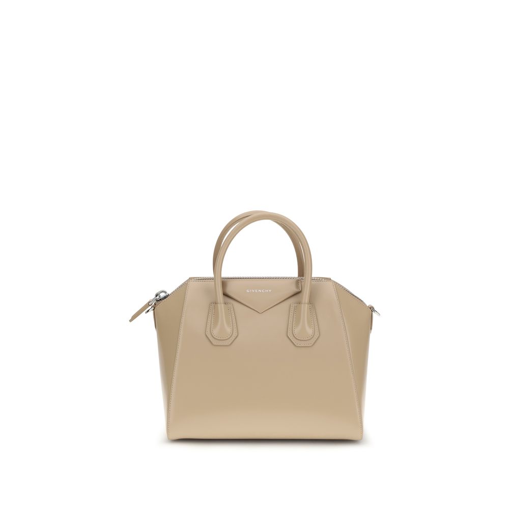 Beige Calf Leather Bos Taurus Handbag Bag