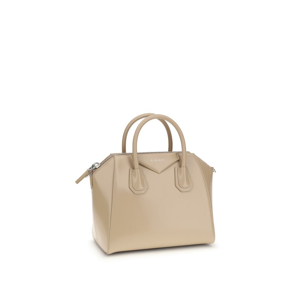Beige Calf Leather Bos Taurus Handbag Bag