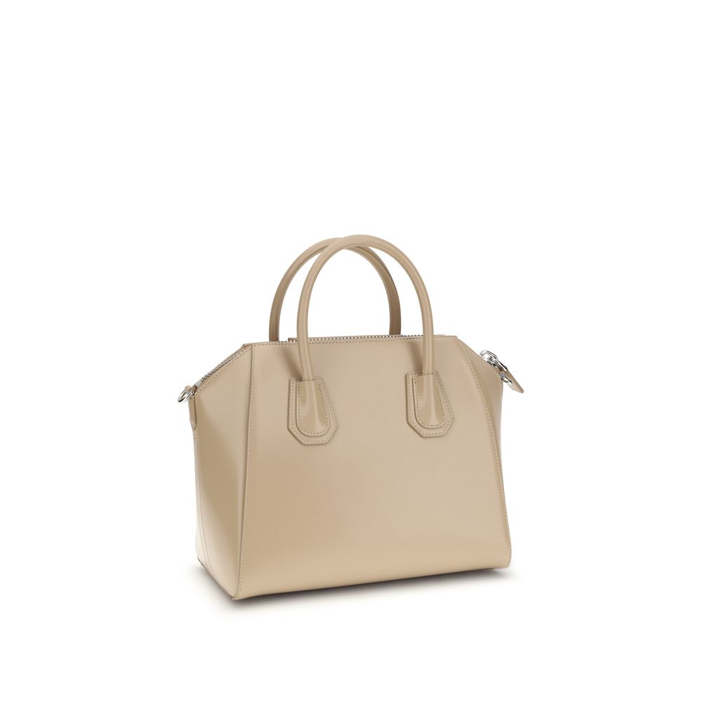 Beige Calf Leather Bos Taurus Handbag Bag