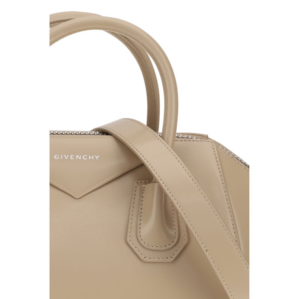 Beige Calf Leather Bos Taurus Handbag Bag