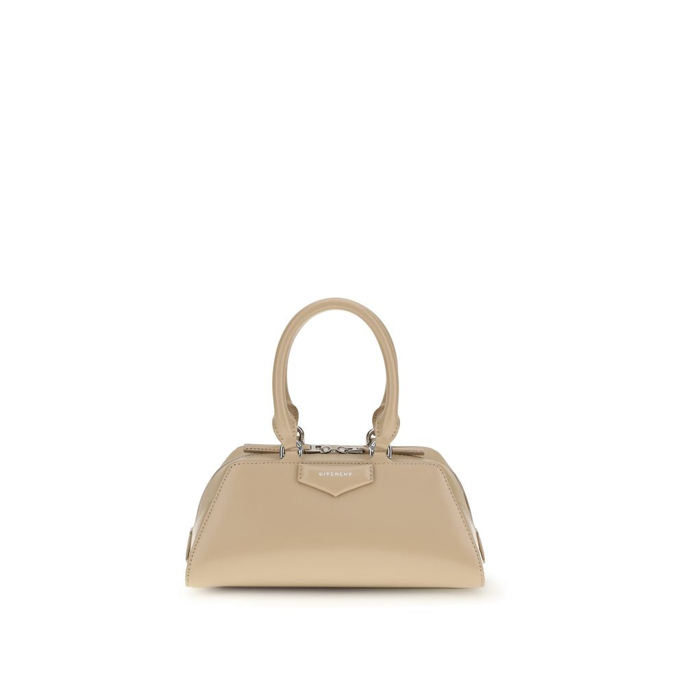 Beige Calf Leather Bos Taurus Handbag Bag