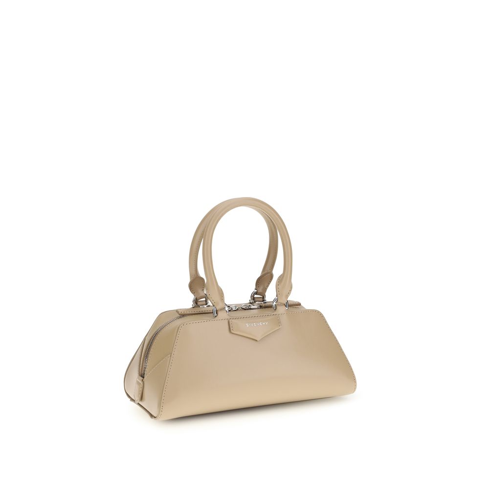 Beige Calf Leather Bos Taurus Handbag Bag