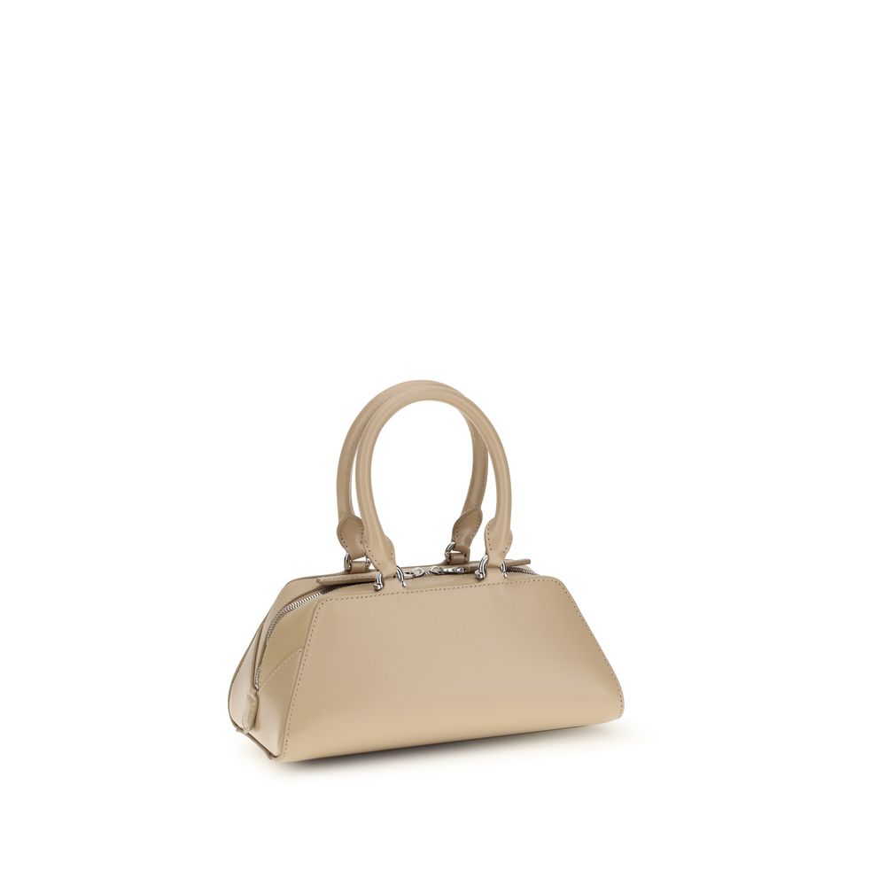 Beige Calf Leather Bos Taurus Handbag Bag