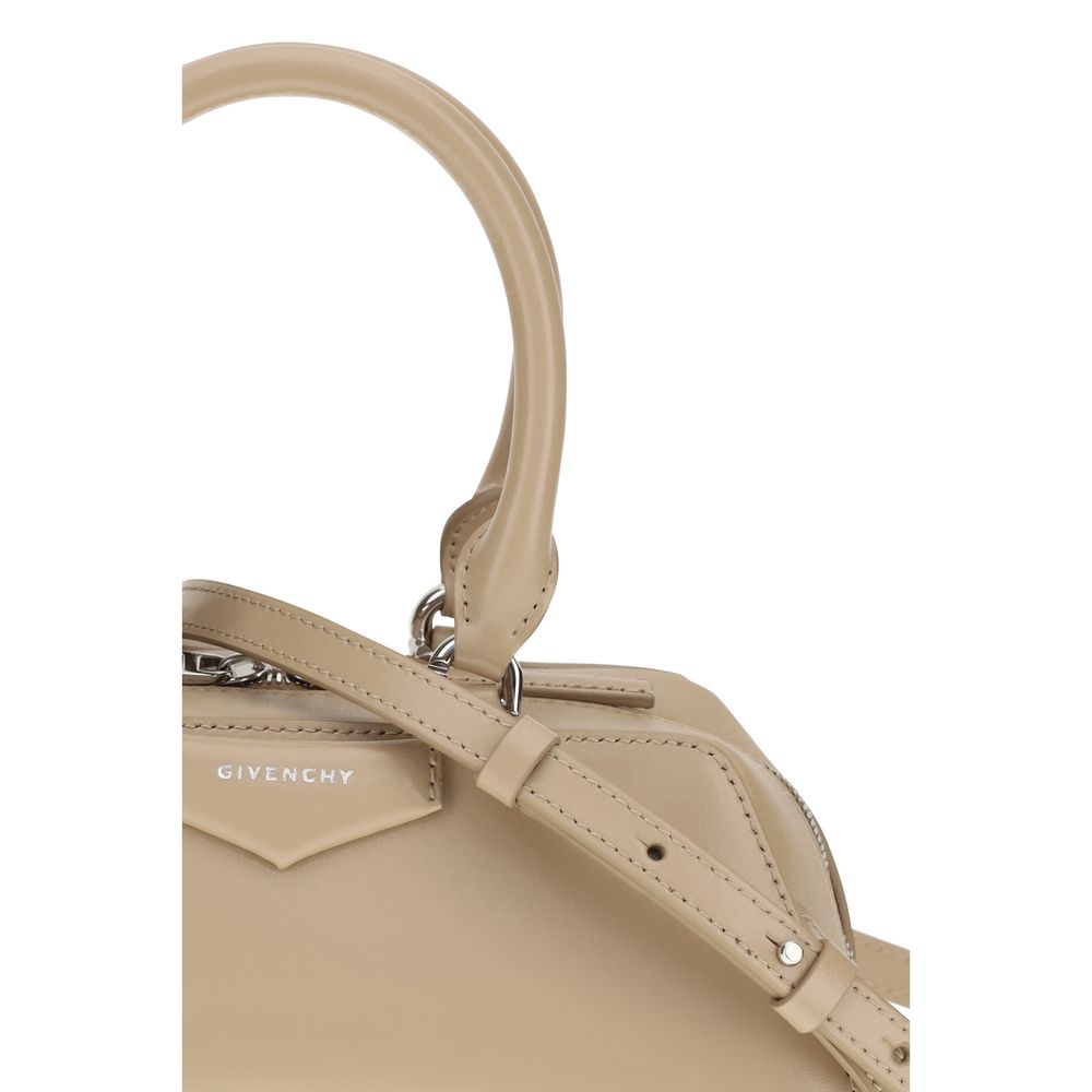 Beige Calf Leather Bos Taurus Handbag Bag