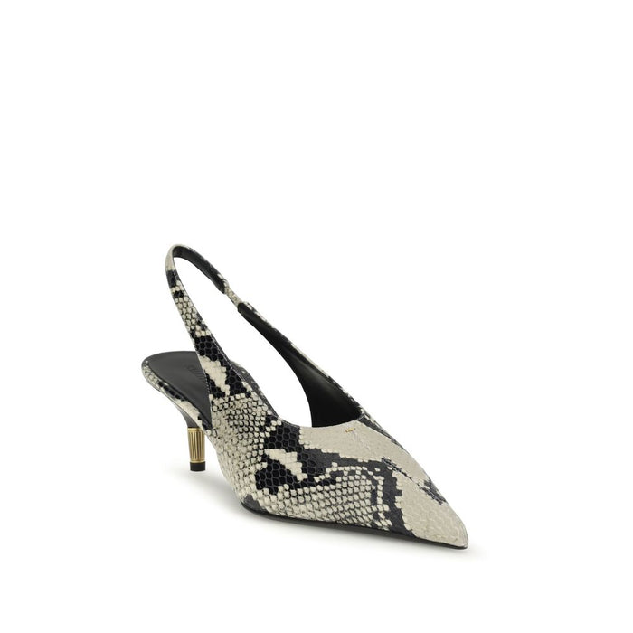 Khaite 100% Calf Leather Bos Taurus slingback pump in multicolor — view 2
