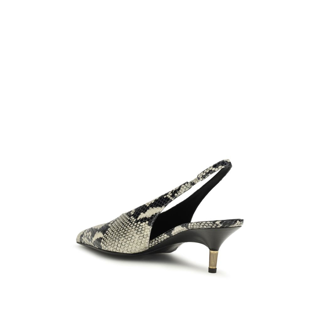 Khaite 100% Calf Leather Bos Taurus slingback pump in multicolor — view 3
