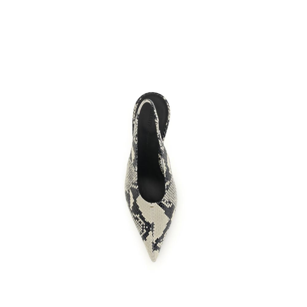 Khaite 100% Calf Leather Bos Taurus slingback pump in multicolor — view 4