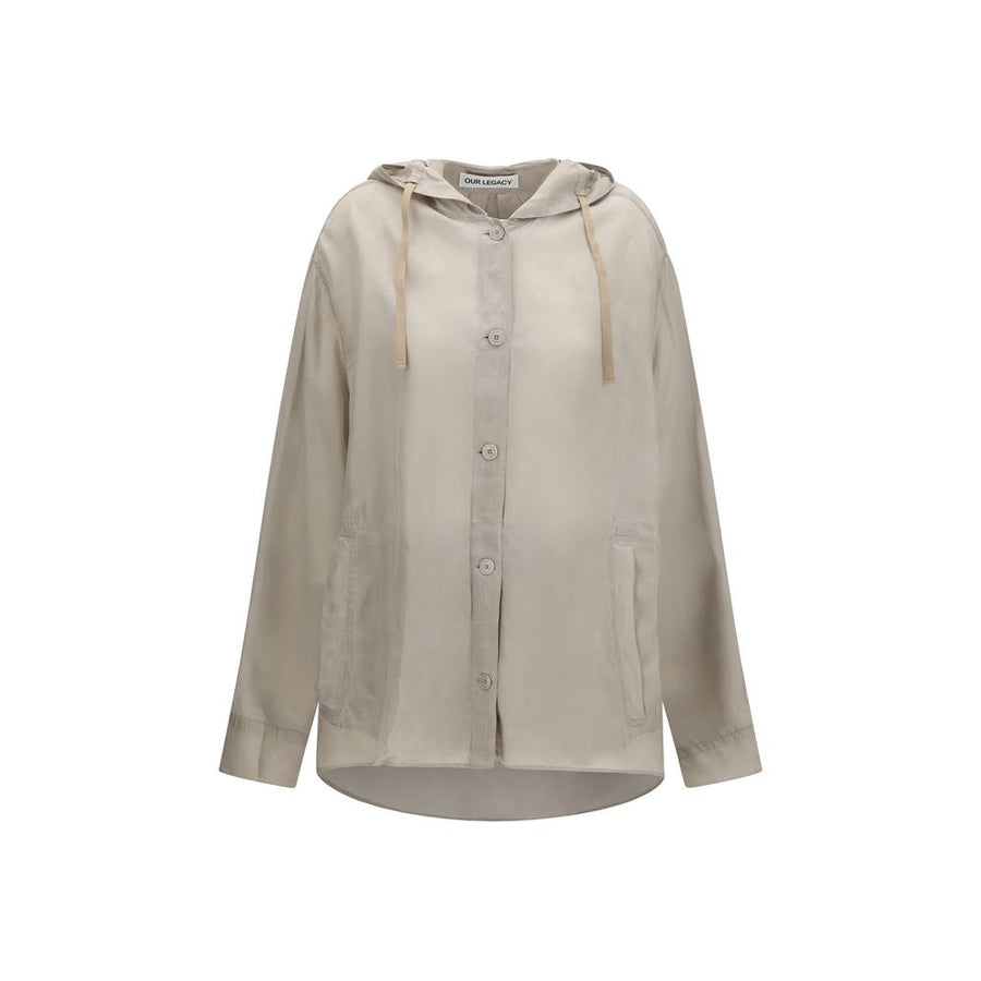 Our Legacy 100% Cupro jacket in gray