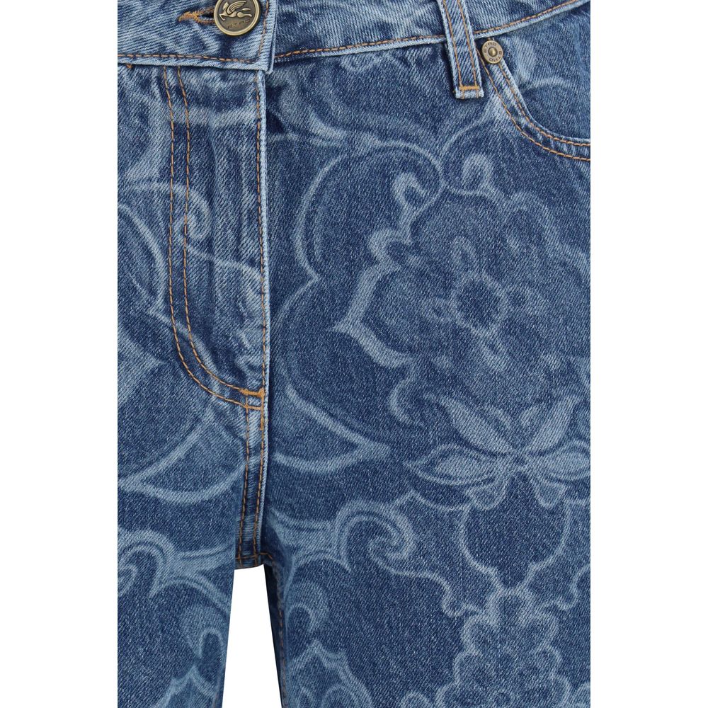 Etro 100% Cotton jeans in blue — view 3