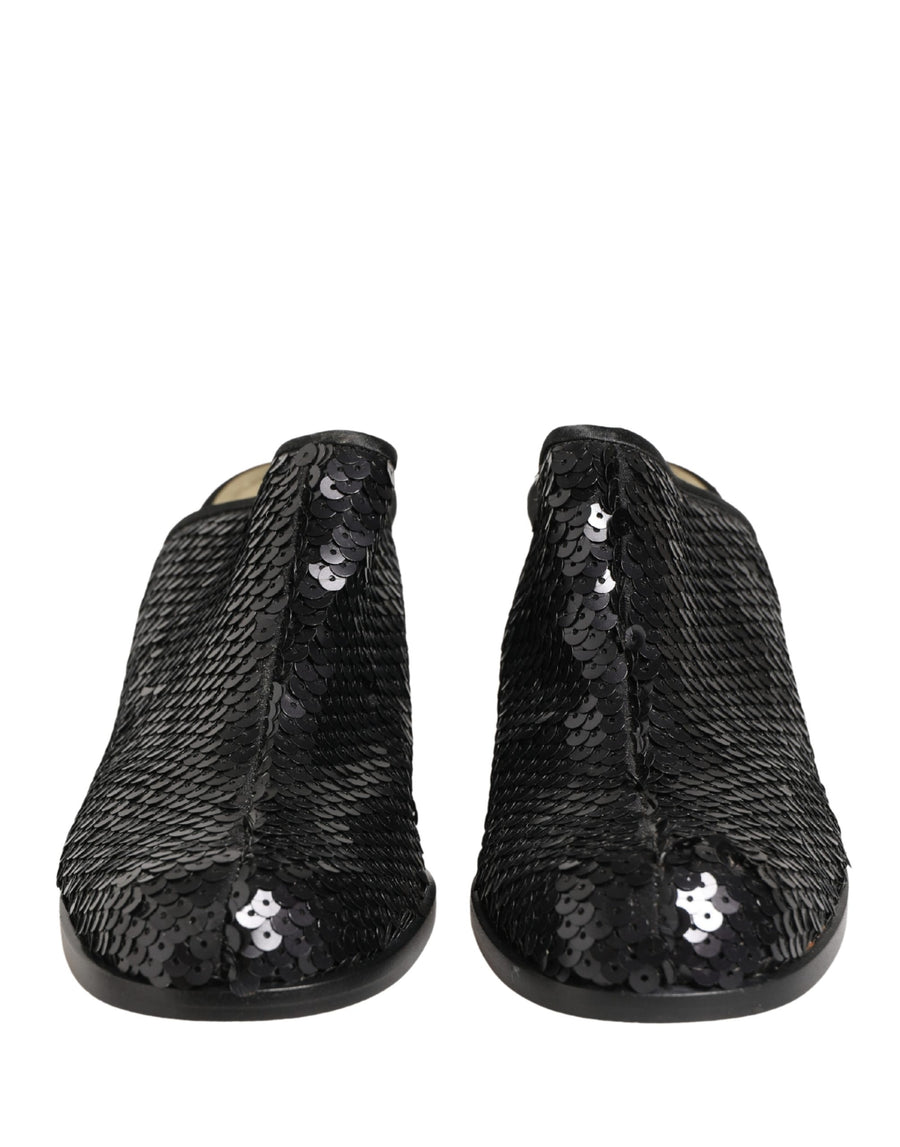 Dolce & Gabbana Leather mule in black