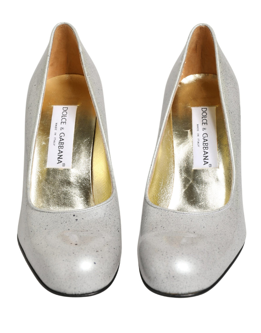 Dolce & Gabbana Leather pump in white