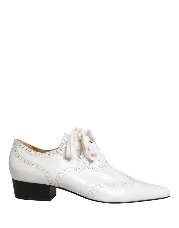 Dolce & Gabbana Leather oxford in white