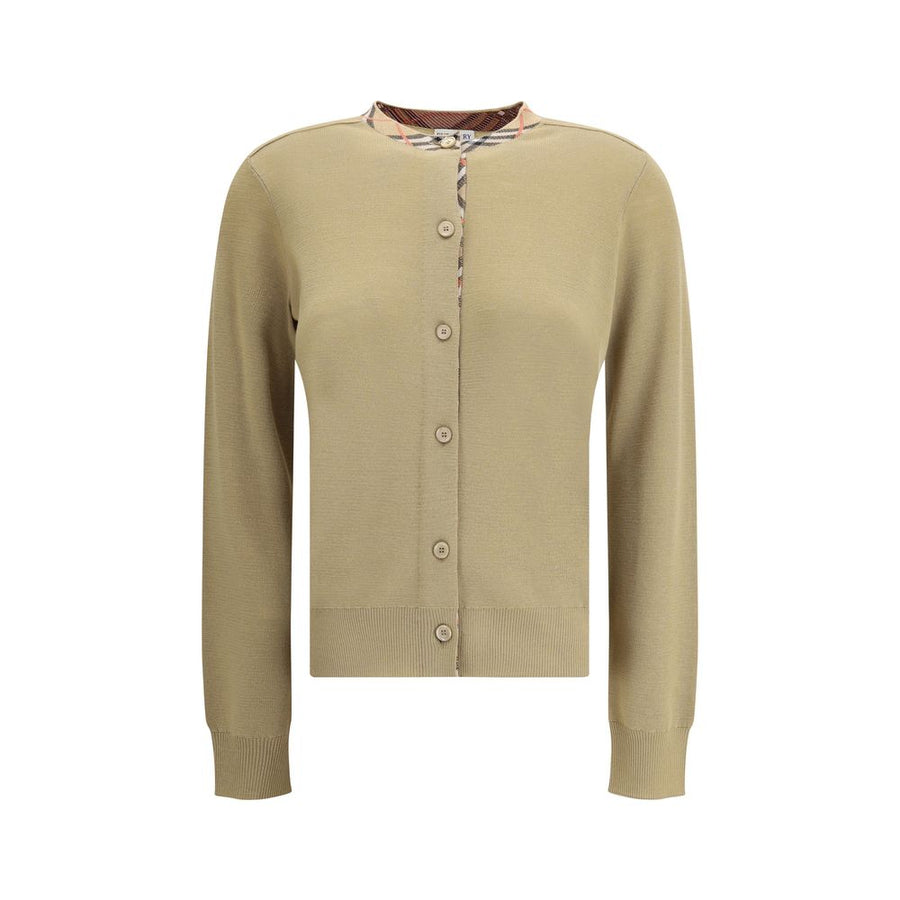 Burberry 100% Wool Ovis Aries cardigan in beige
