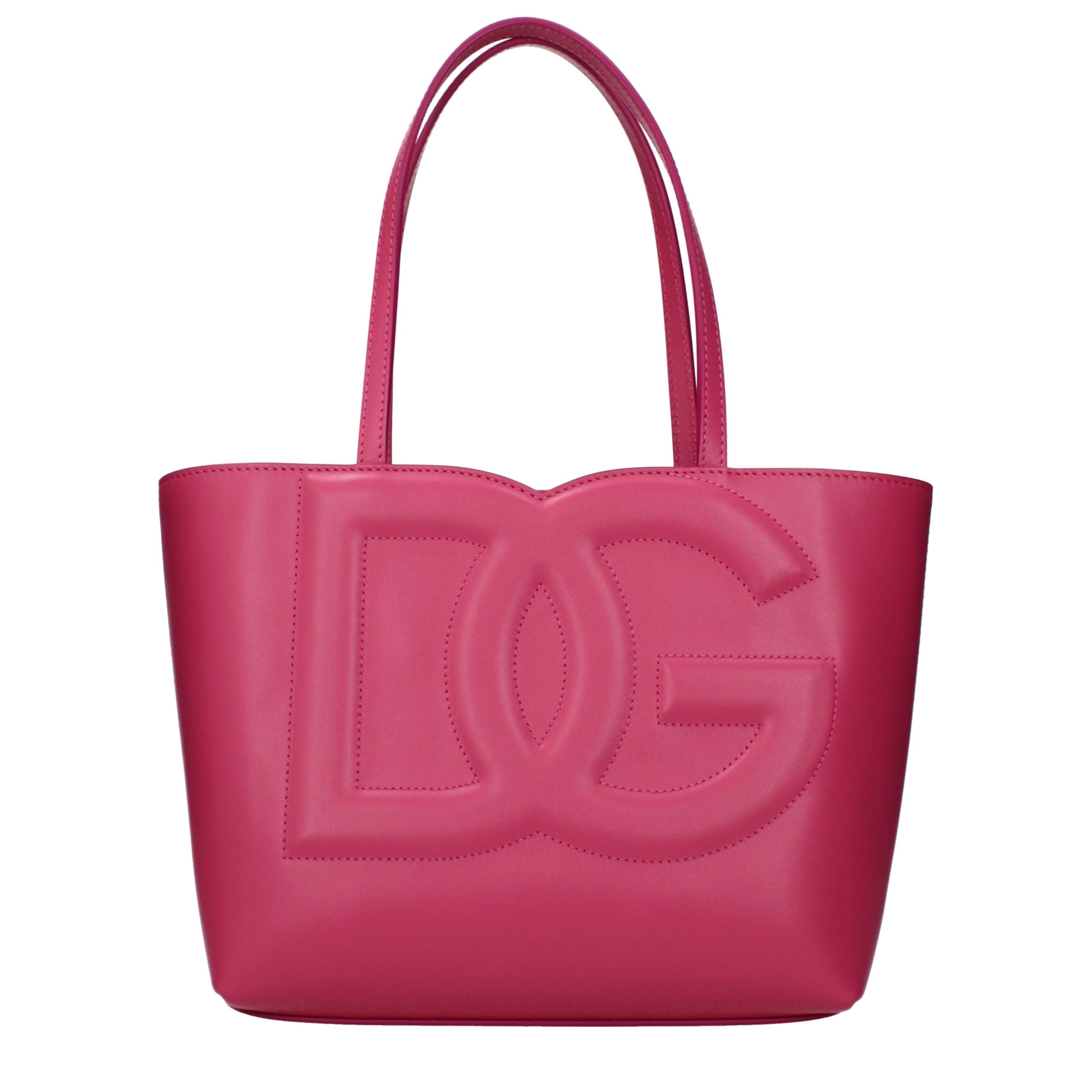 Pink Leather Handbag Bag