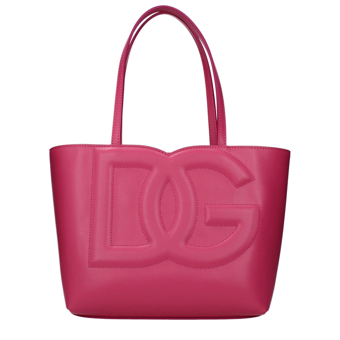 Pink Leather Handbag Bag