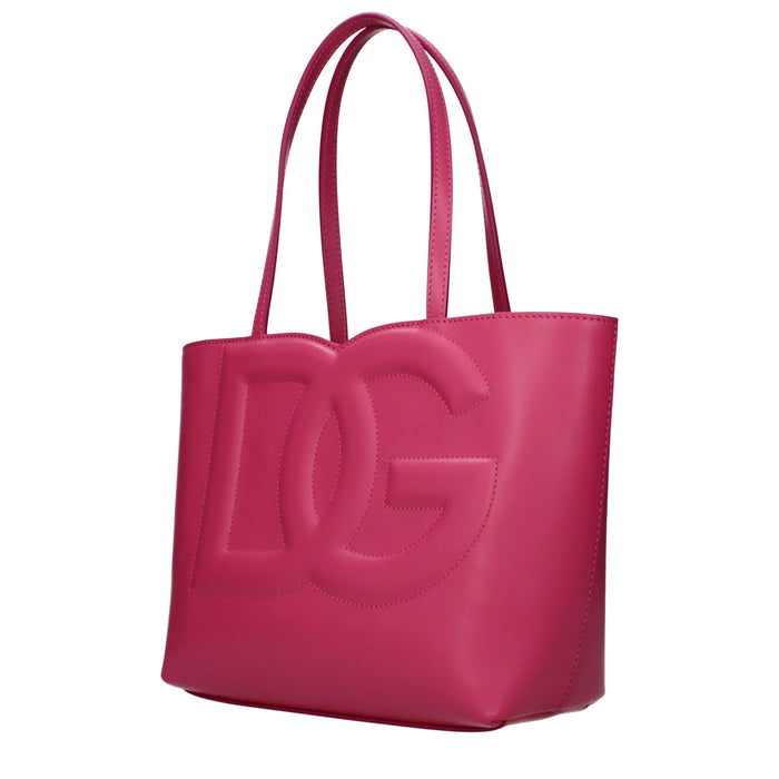 Pink Leather Handbag Bag
