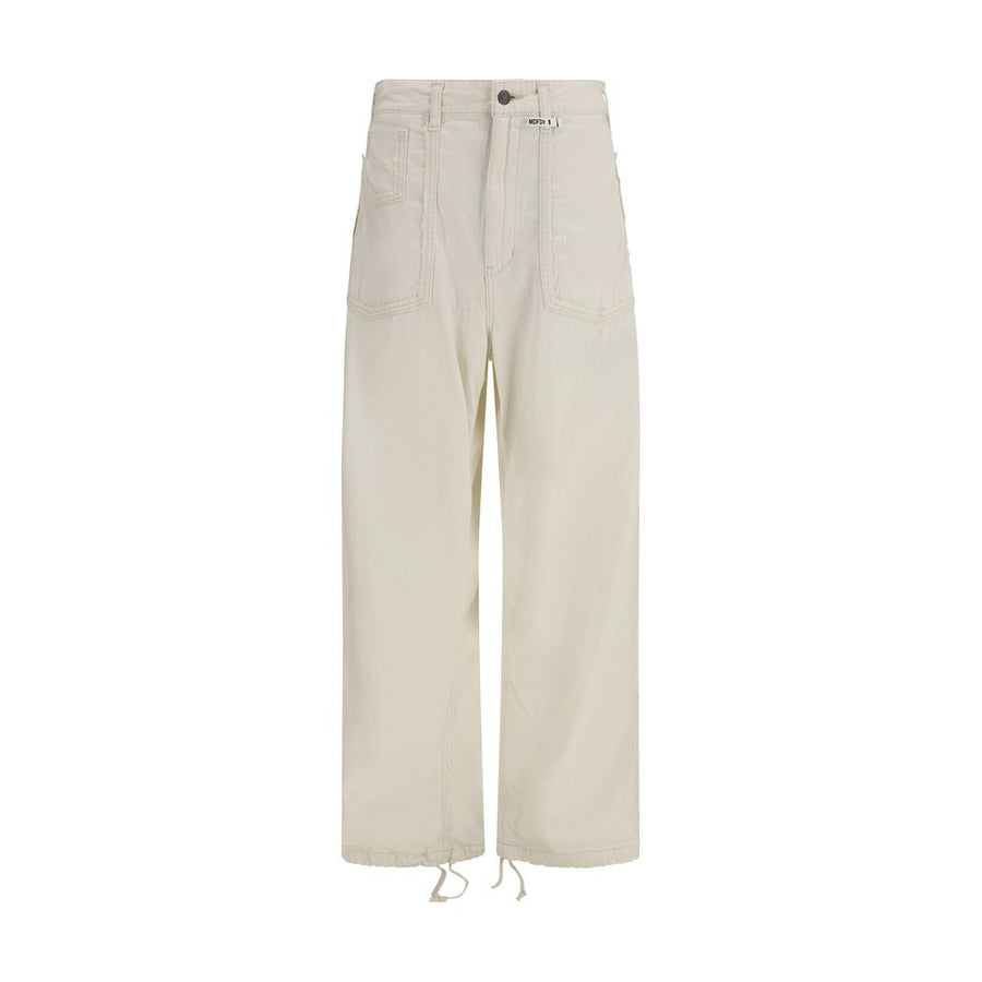Maison Mihara Yasuhiro 100% Cotton cargo pants in white