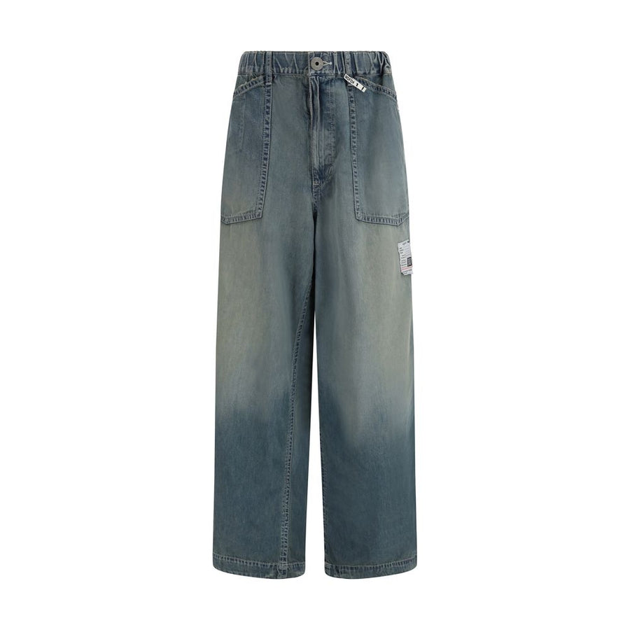 Maison Mihara Yasuhiro 100% Cotton jeans in blue