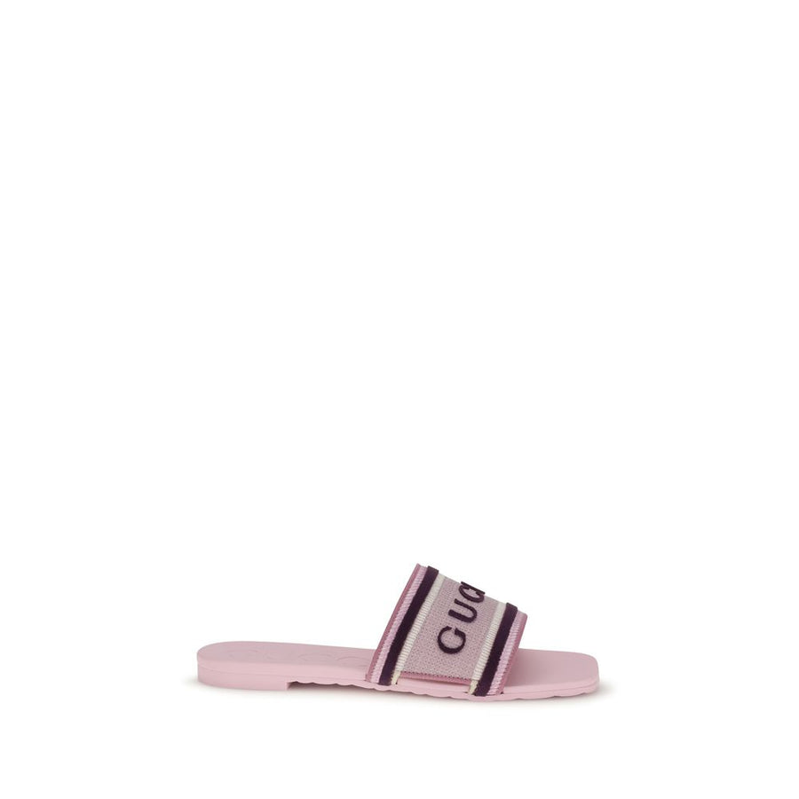 Gucci Upper 100% Cotton sandal in pink