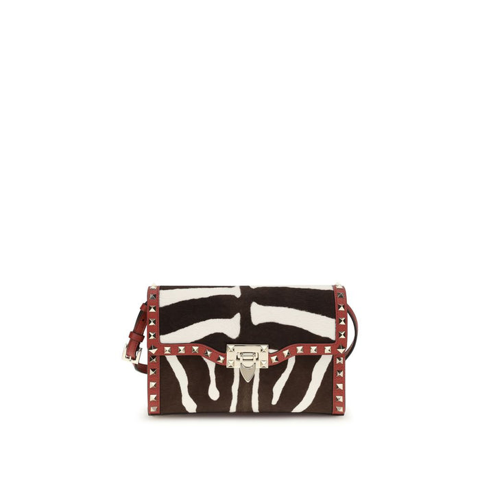 Valentino Garavani 100% Calf Leather Bos Taurus shoulder bag in multicolor