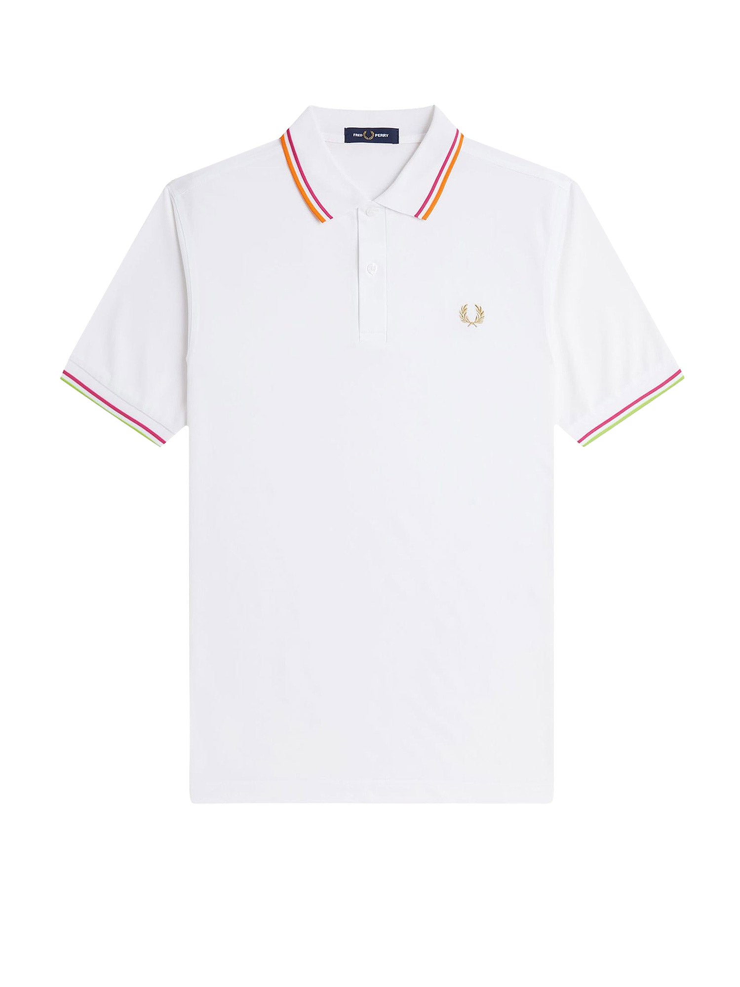 Fred Perry T-shirts and Polos White Poliestere Riciclato