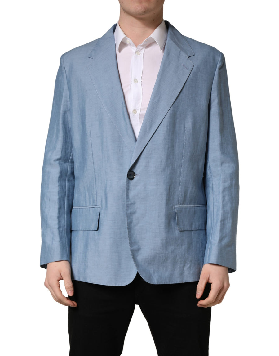 Dolce & Gabbana 62% Linen blazer in blue