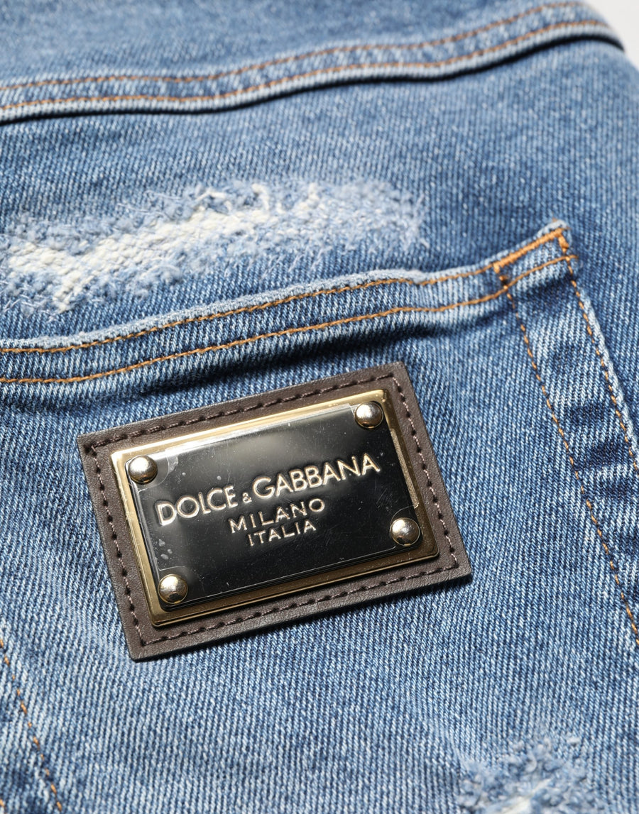 Dolce & Gabbana 99% Cotton bermuda shorts in blue
