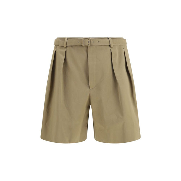 Saint Laurent 100% Cotton bermuda shorts in beige