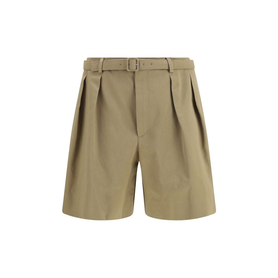 Saint Laurent 100% Cotton bermuda shorts in beige