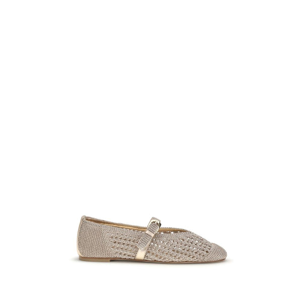 Stuart Weitzman 100% Fabric ballet flat in gold