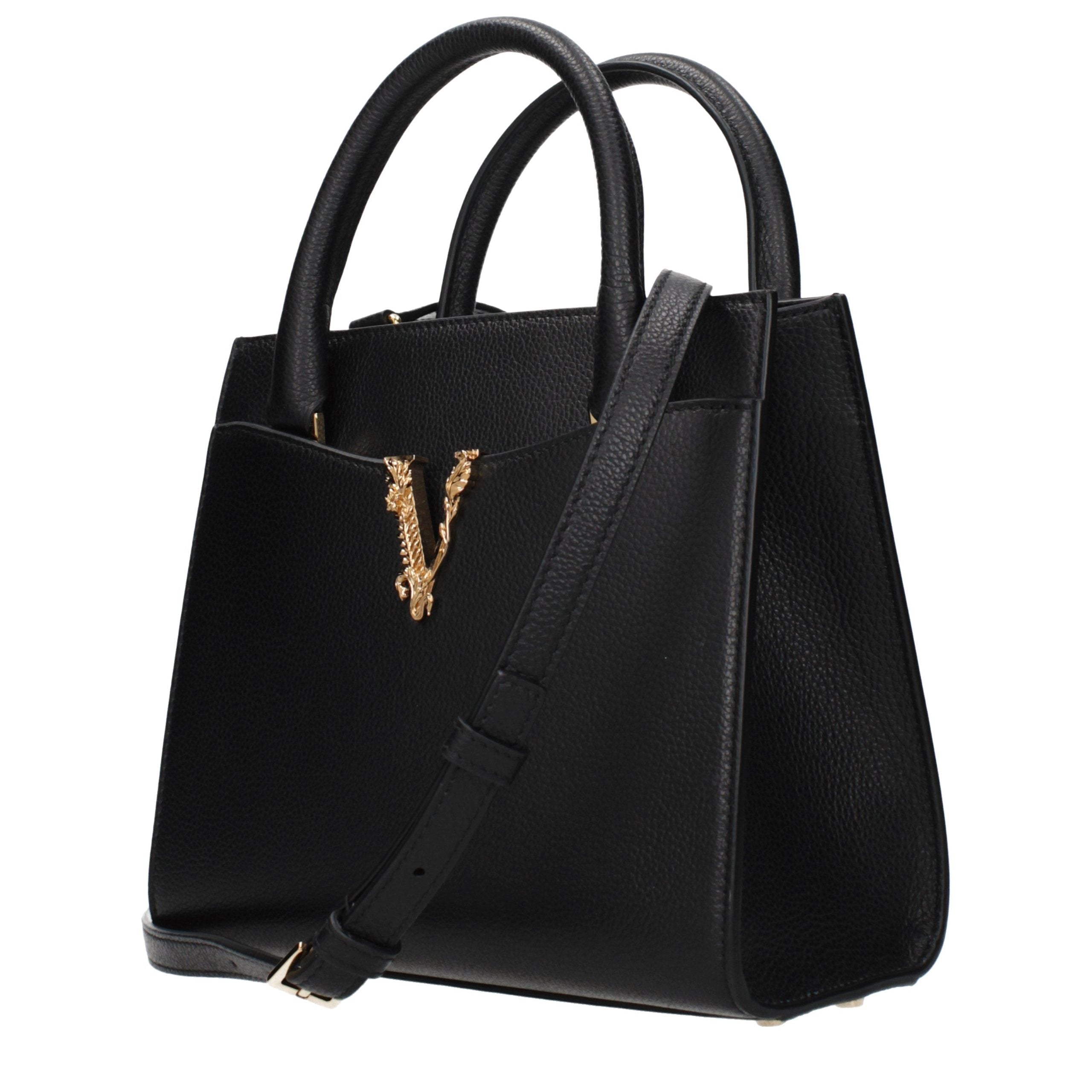 Black Leather Handbag Bag