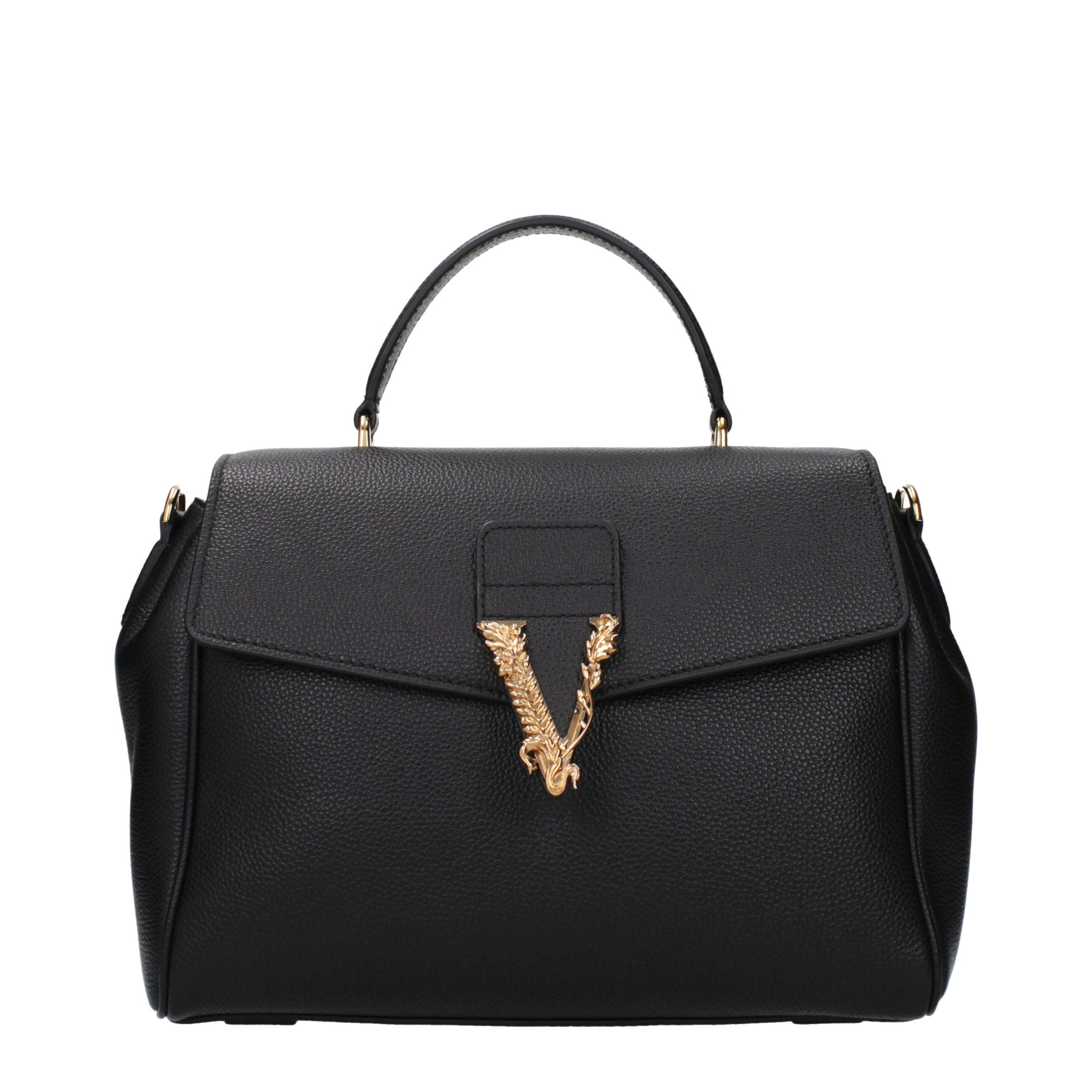 Black Leather Handbag Bag