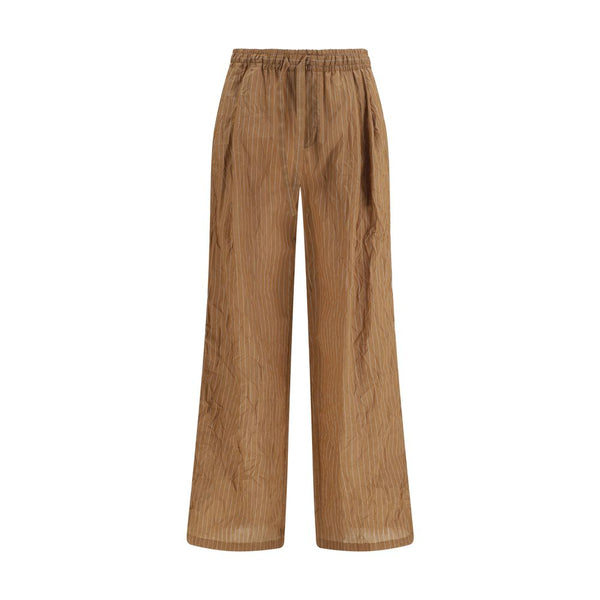 Dolce & Gabbana 47% Linen trousers in brown