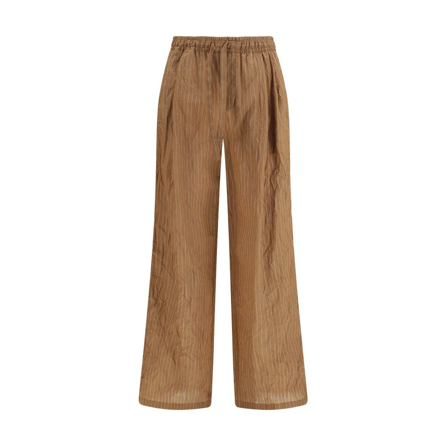 Dolce & Gabbana 47% Linen trousers in brown