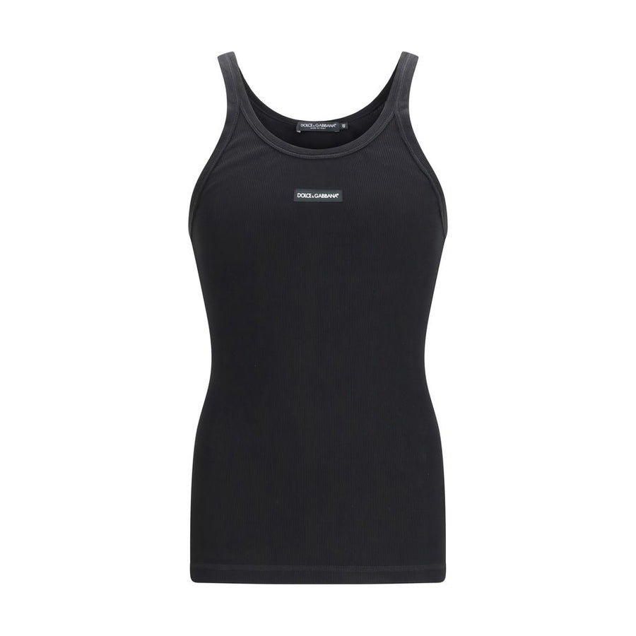 Dolce & Gabbana 100% Cotton tank top in black