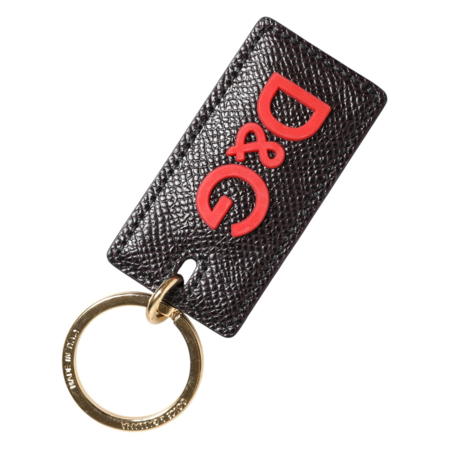 Dolce & Gabbana 100% Calf Leather key case in black
