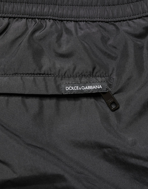 Dolce & Gabbana 100% Polyester; Lining: 77% Nylon swim shorts in black