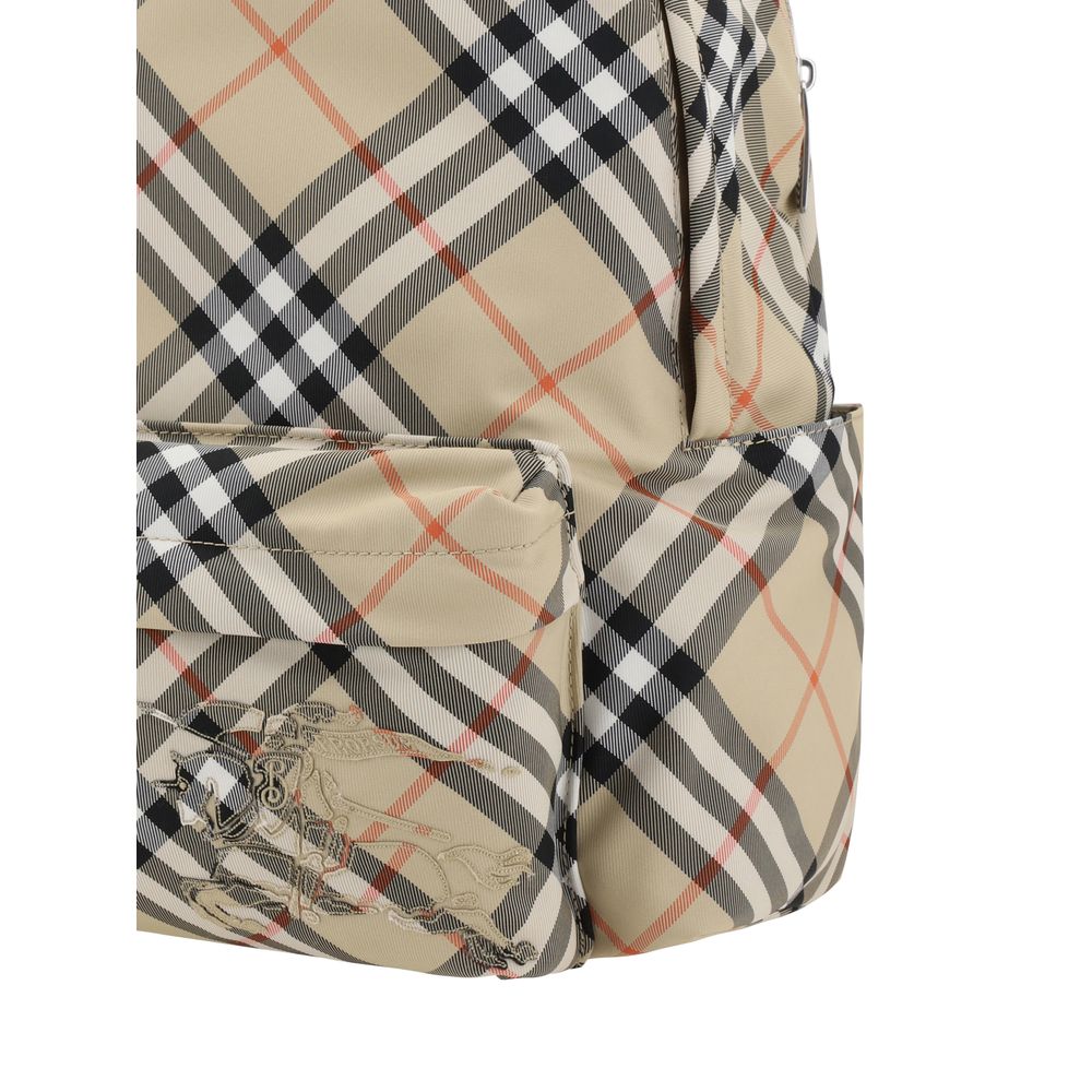 Beige Polyester Backpack