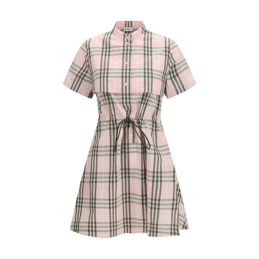 Burberry 100% Cotton shirt dress in pink